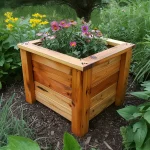 Mock up of the cedar planter prototype.