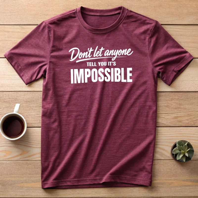 Its Not Impossible Owc 003 Wine Shirt Layflat