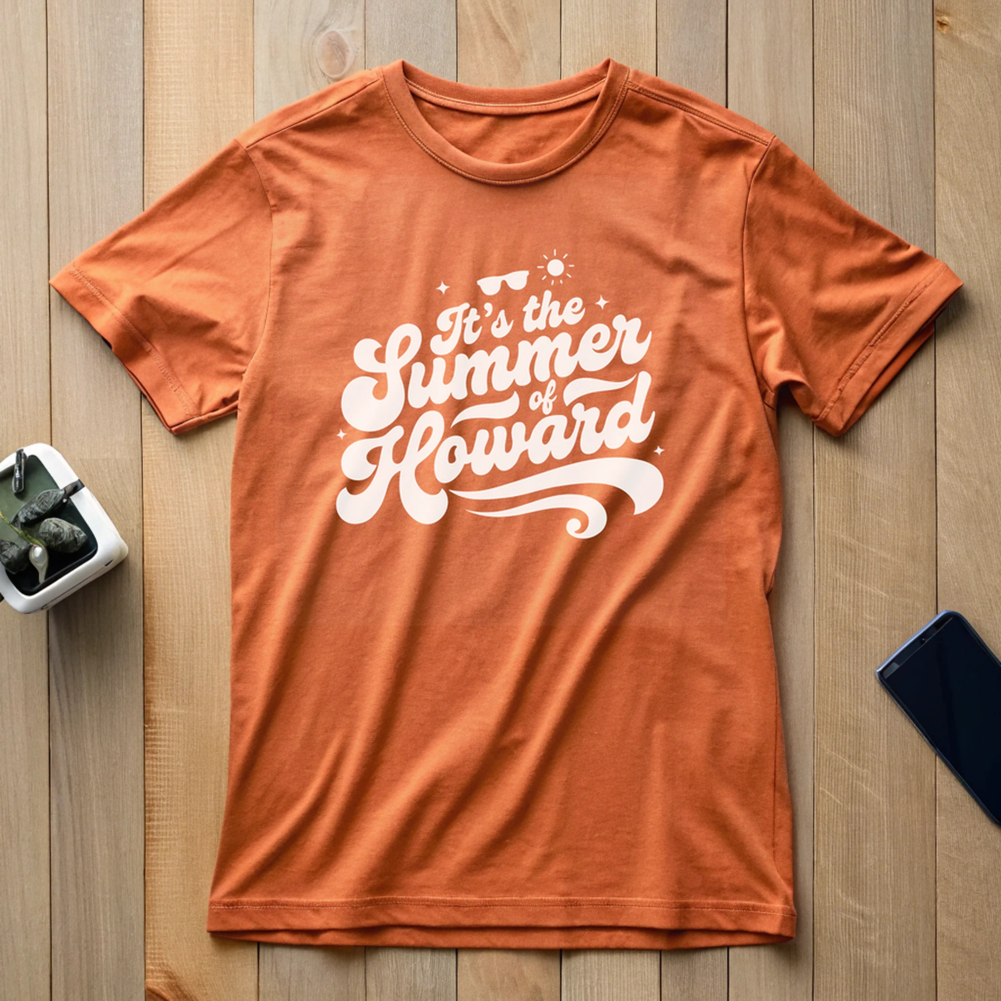 Oysterwood Create A New Shirt Design Burnt Orange Layflat
