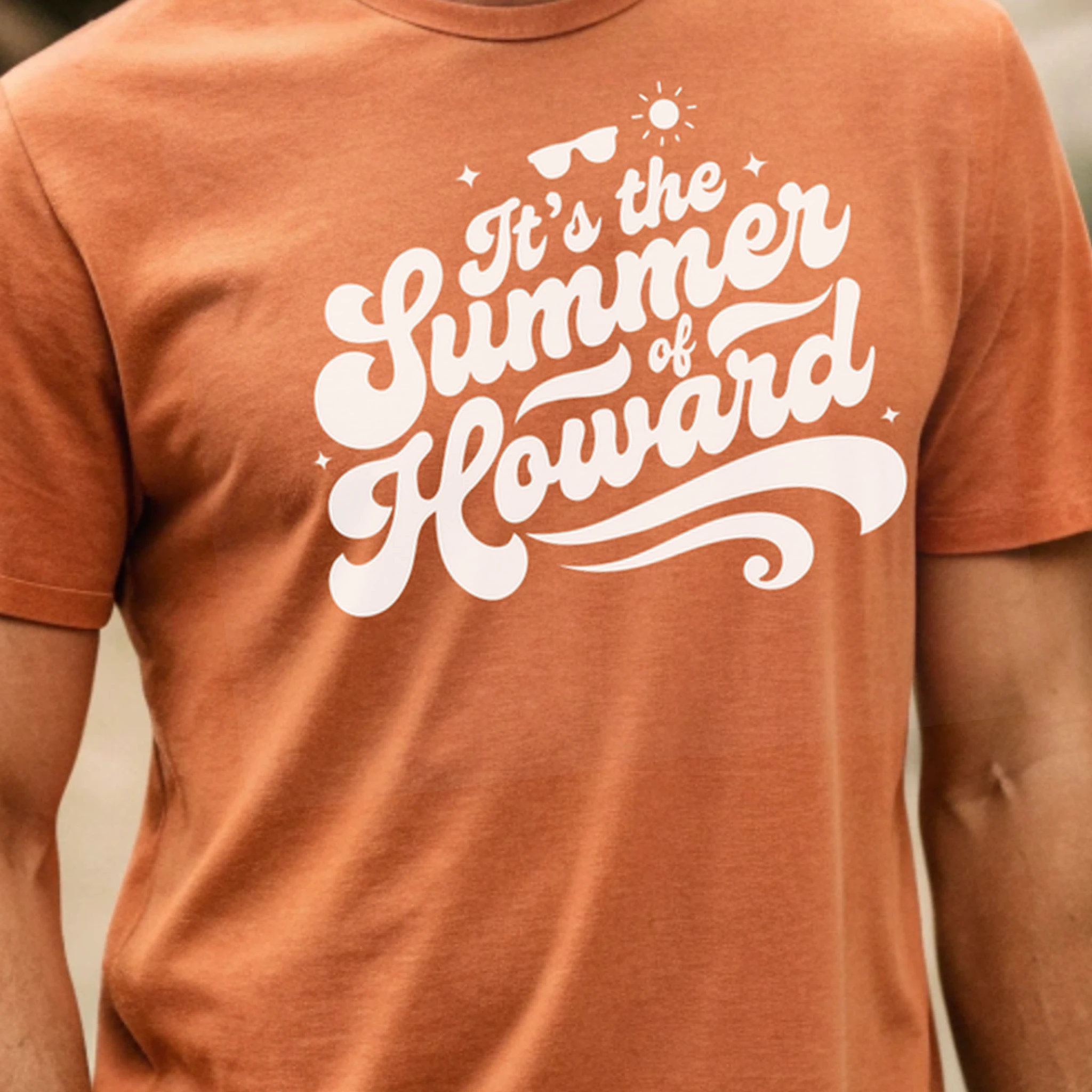 Oysterwood Create A New Shirt Design Burnt Orange Model Detail